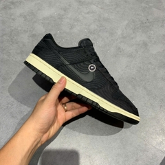 NIKE DUNK LOW BLACK CANVAS DV7211 001 SIZE 42.5 GIÀY 2HAND CHÍNH HÃNG PVN20538