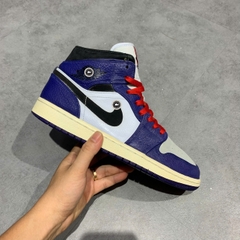 NIKE AIR JORDAN 1 RETRO MID SE 'DEEP ROYAL BLUE' 852542 400 SIZE 42.5 GIÀY 2HAND CHÍNH HÃNG PVN20657