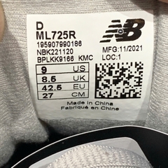 NEW BALANCE 725 BLACK ML725R SIZE 42.5 GIÀY 2HAND CHÍNH HÃNG PVN21009