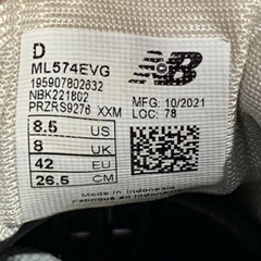 New Balance 574 Core Grey ML574EVG SIZE 42 GIÀY 2HAND CHÍNH HÃNG PVN20984