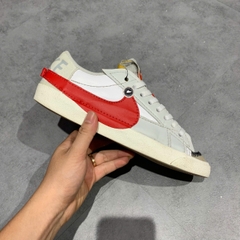 NIKE BLAZER LOW '77 JUMBO 'WHITE UNIVERSITY RED' DQ8769 100 SIZE 42.5 GIÀY 2HAND CHÍNH HÃNG PVN20429