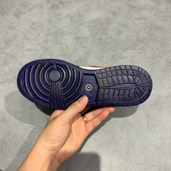 AIR JORDAN 1 MID SE GS RUSH BLUE UNIVERSITY RED BQ6931 146 SIZE 38 GIÀY 2HAND CHÍNH HÃNG PVN20782