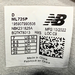 New Balance 725 Grey ML725P SIZE 40 GIÀY 2HAND CHÍNH HÃNG PVN20988
