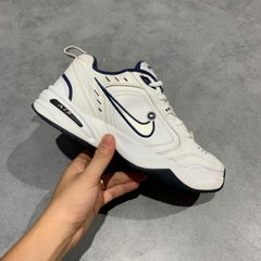 NIKE AIR MONARCH IV WHITE/METALLIC SILVER 415445 102 SIZE 40.5 GIÀY 2HAND CHÍNH HÃNG PVN20524