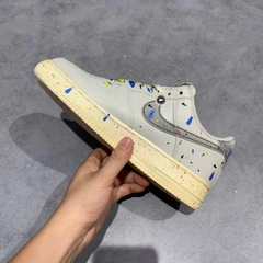 NIKE AIR FORCE 1 LOW '07 PAINT SPLATTER CZ0339 001 SIZE 40.5 GIÀY 2HAND CHÍNH HÃNG PVN19273