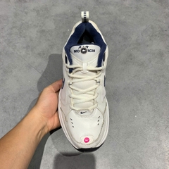 NIKE AIR MONARCH IV 'WHITE NAVY' 415445 102 SIZE 40.5 GIÀY 2HAND CHÍNH HÃNG PVN20570
