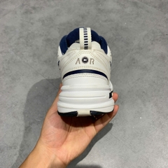 NIKE AIR MONARCH IV 'WHITE NAVY' 415445 102 SIZE 40.5 GIÀY 2HAND CHÍNH HÃNG PVN20570