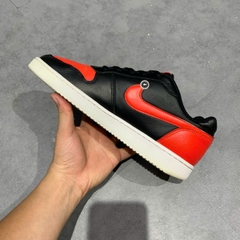 NIKE EBERNON LOW BLACK HABANERO RED AQ1775 004 SIZE 40.5 GIÀY 2HAND CHÍNH HÃNG  PVN20528