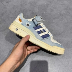 ADIDAS FORUM LOW BLUE CLOUD WHITE HQ6334 SIZE 40 2/3 GIÀY 2HAND CHÍNH HÃNG PVN20606