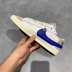 NIKE BLAZER LOW '77 JUMBO 'WHITE OLD ROYAL' DQ8768 100 SIZE 40.5 GIÀY 2HAND CHÍNH HÃNG PVN20517