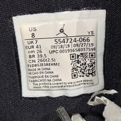 NIKE AIR JORDAN 1 MID 'BRED TOE' 554724 066 SIZE 41 GIÀY 2HAND CHÍNH HÃNG PVN20645