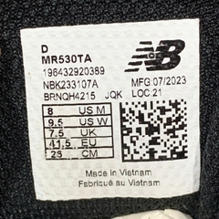 NEW BALANCE 530 WHITE SILVER METALLIC MR530TA SIZE 41.5 GIÀY 2HAND CHÍNH HÃNG 21029