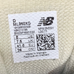 NEW BALANCE 860V2 'BEIGE GREEN RED' ML860XG SIZE 41.5 GIÀY 2HAND CHÍNH HÃNG  PVN21004