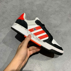 ADIDAS ENTRAP WHITE BLACK RED FZ1117 SIZE 41 1/3 GIÀY 2HAND CHÍNH HÃNG PVN21132