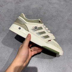 ADIDAS ORIGINALS DROP STEP 'WHITE DARK GREEN' GW9734 SIZE 42 GIÀY 2HAND CHÍNH HÃNG PVN21180