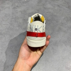 Nike Blazer Low '77 Jumbo White University Red DQ8769 100 SIZE 42.5 GIÀY 2HAND CHÍNH HÃNG PVN21107