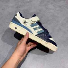 ADIDAS ORIGINALS FORUM 84 LOW 'WHITE DARK BLUE' GX2162 SIZE 42 GIÀY 2HAND CHÍNH HÃNG PVN21084