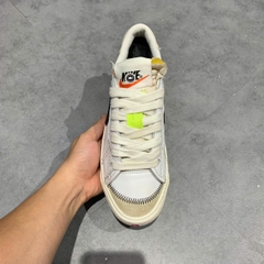 NIKE BLAZER LOW '77 JUMBO "WHITE BLACK SAIL" DN2158 101 SIZE 42 GIÀY 2HAND CHÍNH HÃNG PVN21131