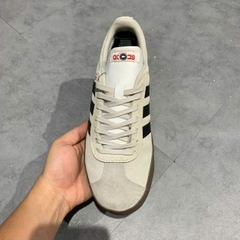 ADIDAS VL COURT 2.0 GREY BLACK GUM HQ1802 SIZE 40 2/3 GIÀY 2HAND CHÍNH HÃNG PVN21144