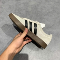 ADIDAS VL COURT 2.0 GREY BLACK GUM HQ1802 SIZE 40 2/3 GIÀY 2HAND CHÍNH HÃNG PVN21144