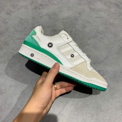 Adidas Originals Forum Low CL Cloud White Court Green FZ6262 SIZE 39 1/3 GIÀY 2HAND CHÍNH HÃNG PVN21236