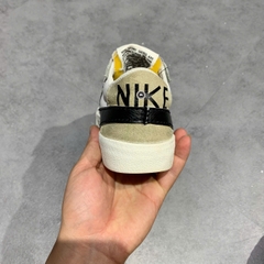 NIKE BLAZER LOW '77 JUMBO WHITE BLACK SAIL DQ1470-101 SIZE 40.5 GIÀY 2HAND CHÍNH HÃNG PVN21201