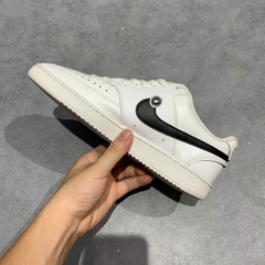 NIKE COURT VISION LOW WHITE BLACK CD5463 101 SIZE 40.5 GIÀY 2HAND CHÍNH HÃNG PVN21219