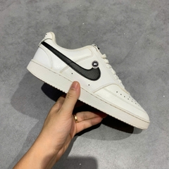 NIKE COURT VISION LOW WHITE BLACK CD5463 101 SIZE 40.5 GIÀY 2HAND CHÍNH HÃNG PVN21219