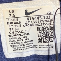 NIKE AIR MONARCH IV WHITE/METALLIC SILVER 415445 102 SIZE 40.5 GIÀY 2HAND CHÍNH HÃNG PVN21128