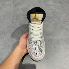 AIR JORDAN 1 MID SE 'DIY' (GS) DC4099 100 SIZE 39 GIÀY 2HAND CHÍNH HÃNG PVN21869