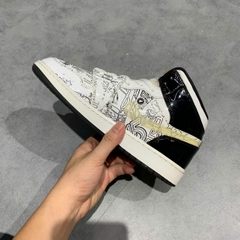 AIR JORDAN 1 MID SE 'DIY' (GS) DC4099 100 SIZE 39 GIÀY 2HAND CHÍNH HÃNG PVN21869