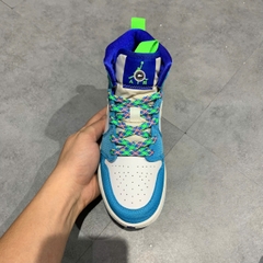 Air Jordan 1 Mid GS Sprite Blue/White/Green DA8010 400 SIZE 36 GIÀY 2HAND CHÍNH HÃNG PVN22110