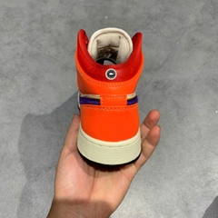 SIAir Jordan 1 Mid Alternate Multi-Color (GS) White Court Purple Spirit Teal 554725 128 SIZE 37.5 GIÀY 2HAND CHÍNH HÃNG PVN22154