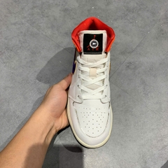 SIAir Jordan 1 Mid Alternate Multi-Color (GS) White Court Purple Spirit Teal 554725 128 SIZE 37.5 GIÀY 2HAND CHÍNH HÃNG PVN22154