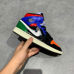 NIKE WMNS AIR JORDAN 1 MID SE MULTI PATENT CV5276 001 SIZE 36.5 GIÀY 2HAND CHÍNH HÃNG PVN22100