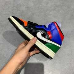 NIKE WMNS AIR JORDAN 1 MID SE MULTI PATENT CV5276 001 SIZE 36.5 GIÀY 2HAND CHÍNH HÃNG PVN22100