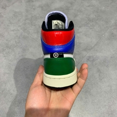 NIKE WMNS AIR JORDAN 1 MID SE MULTI PATENT CV5276 001 SIZE 36.5 GIÀY 2HAND CHÍNH HÃNG PVN22100