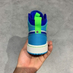 Air Jordan 1 Mid SE GS 'Sprite Blue' DA8010 400 SIZE 37.5 GIÀY 2HAND CHÍNH HÃNG PVN22113
