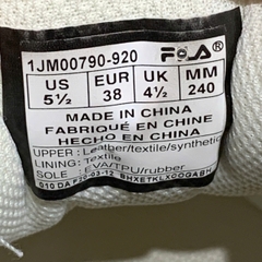 [FILA Interation Light White Grey] - 1JM00790 920 - Size 38 - GIÀY 2HAND CHÍNH HÃNG 22972