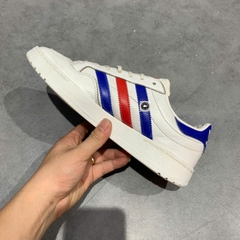 🔥 ADIDAS TEAM COURT ‘WHITE/ROYAL SCARLET’ – SIZE 41 1/3 – PVN23617 – CHÍNH HÃNG