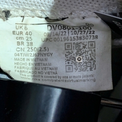 🔥 Giày Nike Blazer Low 77 'Tartan' DV0801‑100 – SIZE 40 – PVN23473 – CHÍNH HÃNG