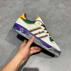 🔥 ADIDAS ORIGINALS RIVALRY LOW 86 ‘CRYSTAL WHITE / ENERGY INK / BOLD GOLD’ – SIZE 42 2/3 – PVN23617 – CHÍNH HÃNG