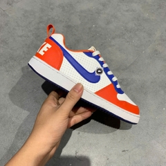 🔥 NIKE COURT BOROUGH LOW “WHITE/BLUE/ORANGE” – SIZE 36.5 – PVN23864 – CHÍNH HÃNG