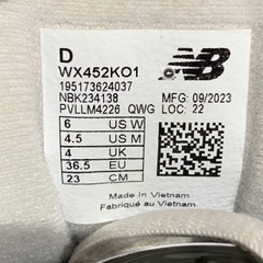 🔥 New Balance Wmns 452 'Grey White' WX452KO1 – SIZE 36.5 – PVN23743 – CHÍNH HÃNG