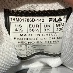 🔥 FILA LOW CUT BLACK/GREY (1RM01786D_142) – SIZE 36 ½ – PVN23921 – CHÍNH HÃNG