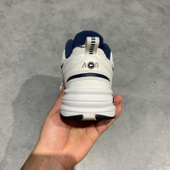 🔥 NIKE AIR MONARCH IV “WHITE NAVY/METALLIC SILVER” – SIZE 36.5 – PVN23966 – CHÍNH HÃNG