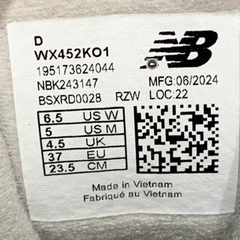 🔥 NEW BALANCE 452 ‘GREY WHITE’ – SIZE 37 – PVN23794 – CHÍNH HÃNG