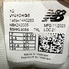 🔥 New Balance 480 Running Shoes 'White Grey' W480RG5 – SIZE 37.5 – PVN23959 – CHÍNH HÃNG