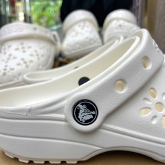 CROCS HOA TRẮNG