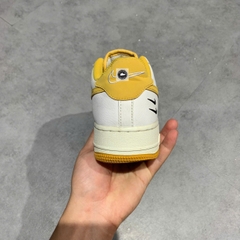 🔥 NIKE AIR FORCE 1 LOW “DUAL SWOOSH” WHITE WHEAT – SIZE 40 – PVN24951 – CHÍNH HÃNG